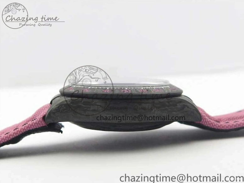 MiroTime 0326 Daytona DIW Carbon V2 WWF Best Edition Black Pink Dial On Pink Nylon Strap A Reliable 3113